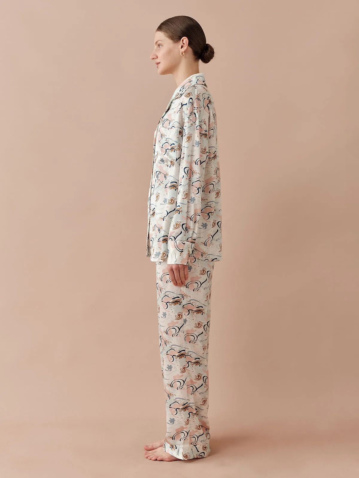 SILKINC Dunhuang Flying Sky Long Pajama Set