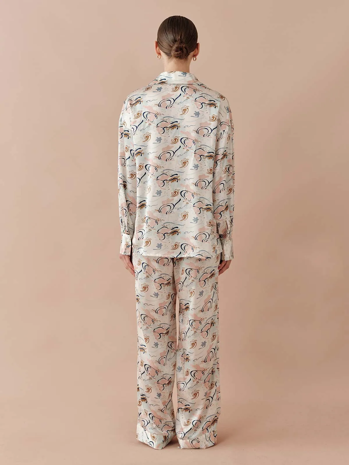 SILKINC Dunhuang Flying Sky Long Pajama Set