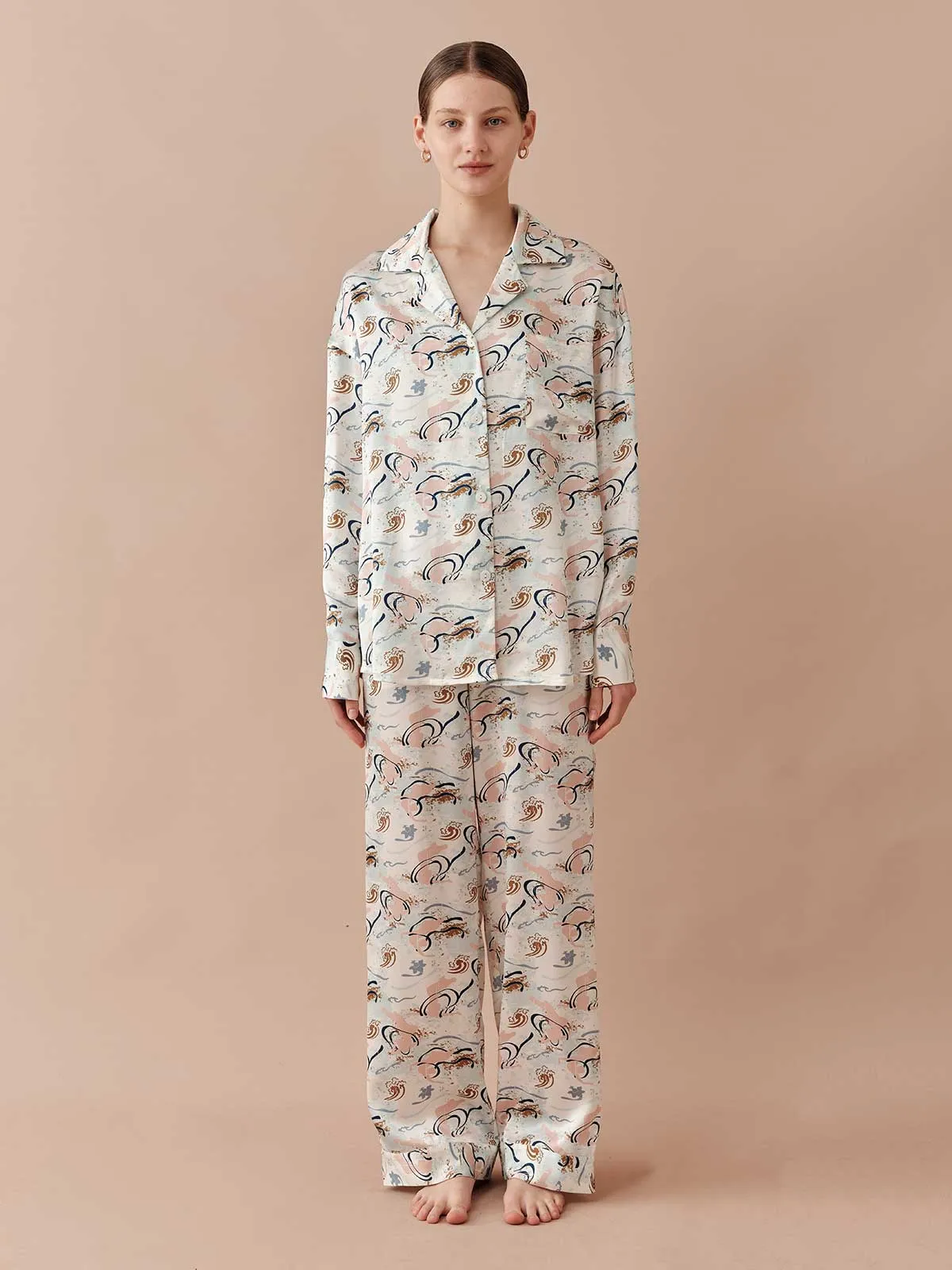 SILKINC Dunhuang Flying Sky Long Pajama Set