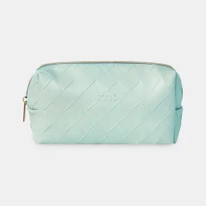 Small Beauty Bag - Woven Teal