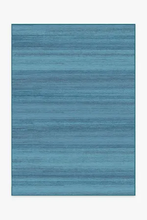 Solid Tonal Ocean Blue Rug