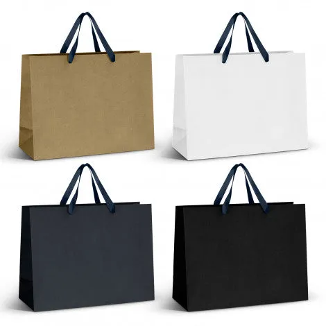 Stock Kraft Ribbon Handle Paper Bag-Extra Large (SKP-24T)