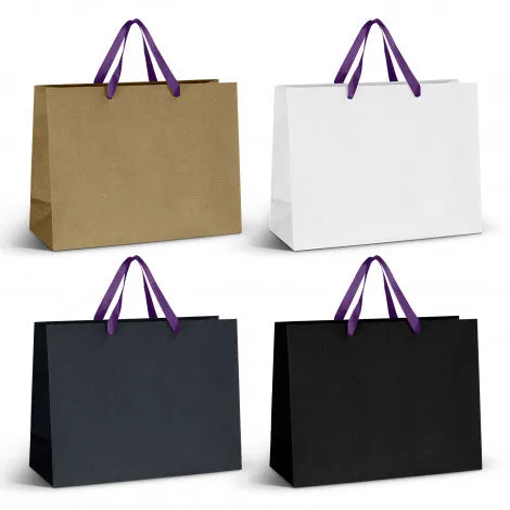 Stock Kraft Ribbon Handle Paper Bag-Extra Large (SKP-24T)