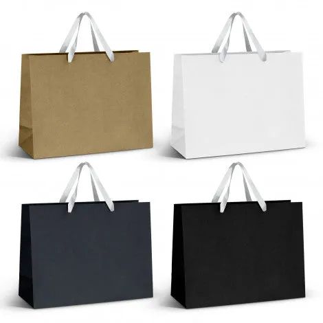 Stock Kraft Ribbon Handle Paper Bag-Extra Large (SKP-24T)