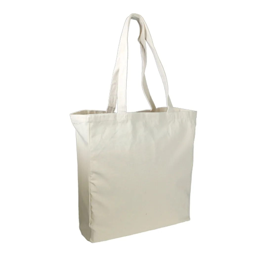 Stock Thick Canvas Shopping Bag with Gusset(SCB-32G)