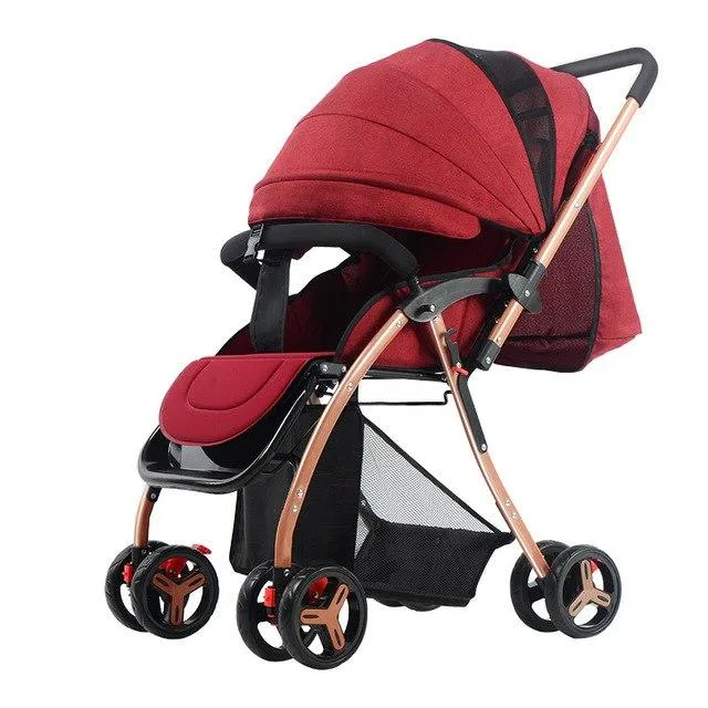 Super Lightweight High Landscape Baby Stroller for Newborns Can Sit Lying Portable Folding Baby Trolley Kids Pushchair carrinho