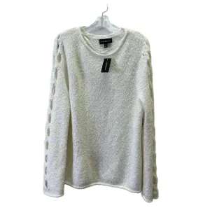 Sweater By Lane Bryant In White, Size: L