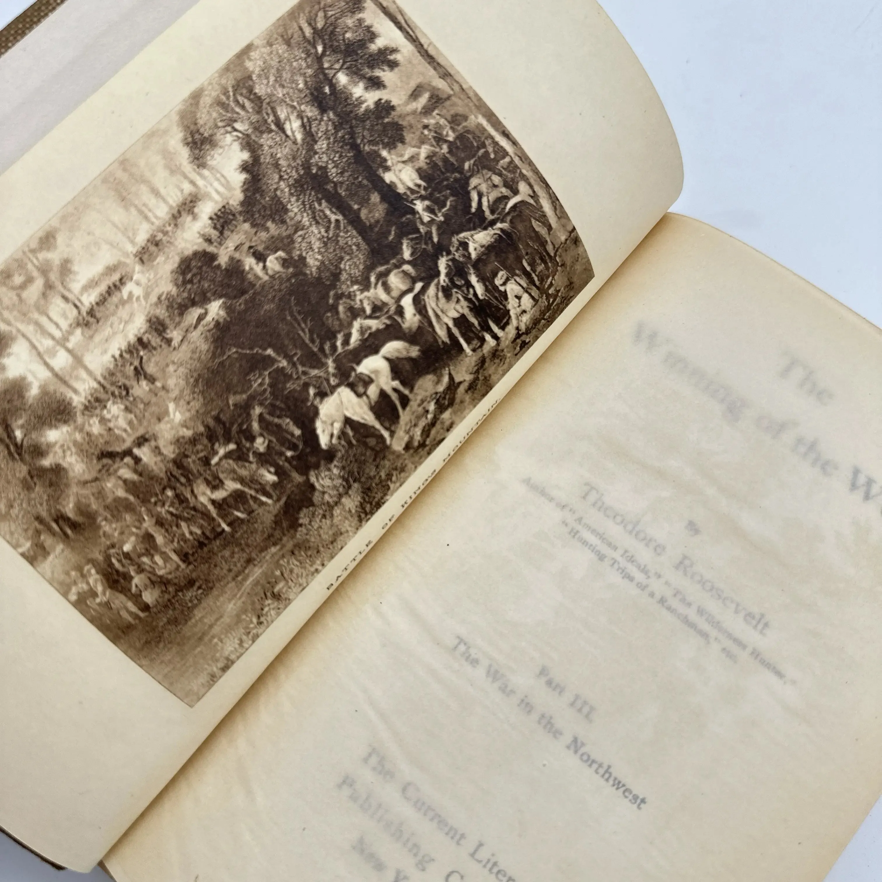 Theodore Roosevelt's "The Winning of the West" —  Six volumes