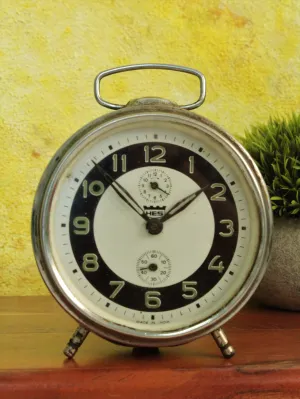 Timeless Swiss Craftsmanship, Made in India: Vintage Alarm Clock by HES