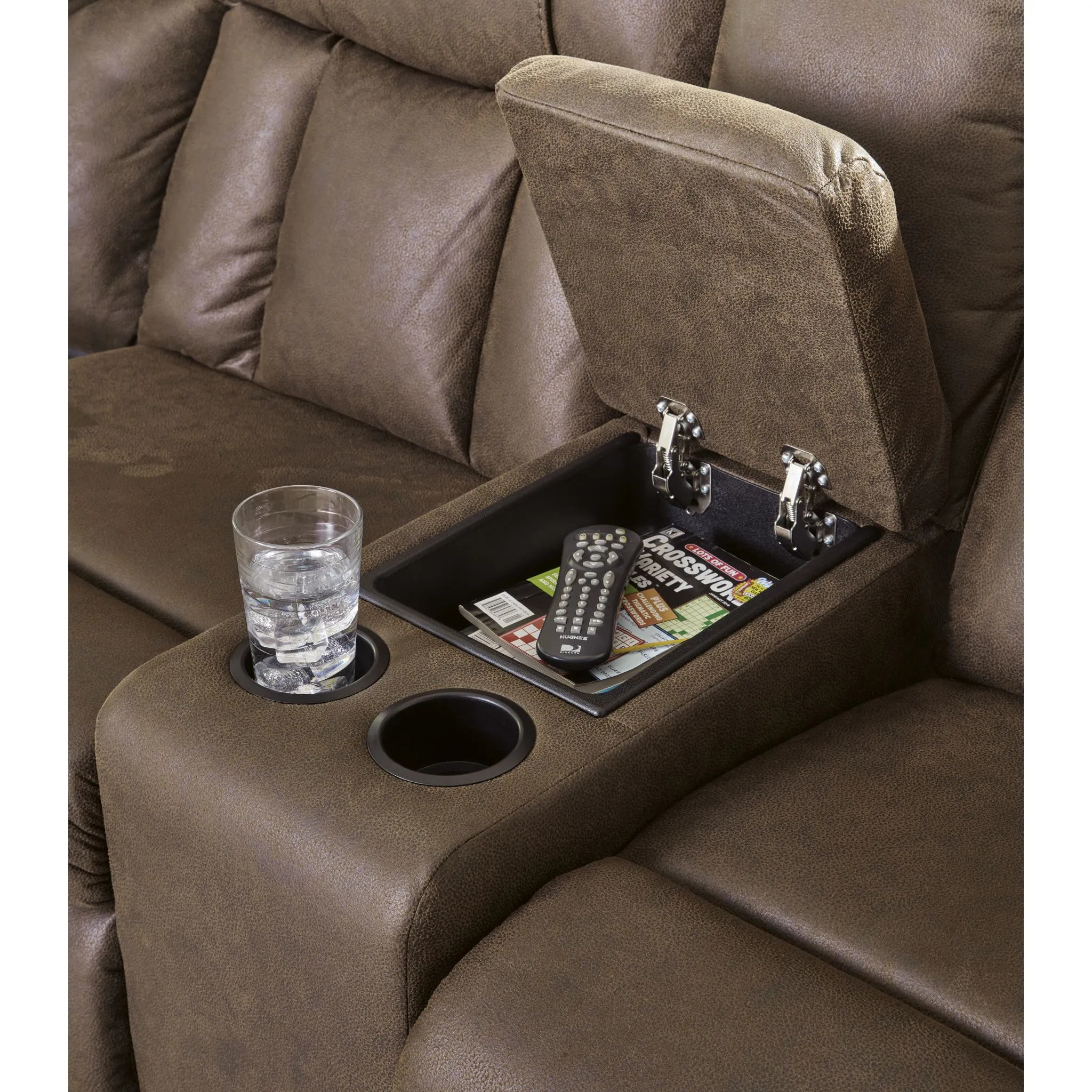 Trail Boys 2 Piece Reclining Sectional with Console