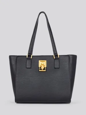 U.S. Polo Assn. Womens Earth Shopping Bag in Black