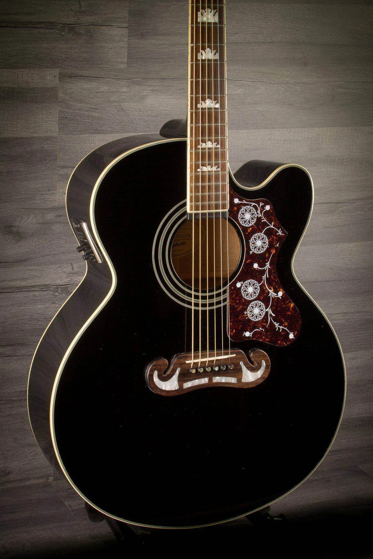 USED - Epiphone EJ-200CE Electro Acoustic - Black