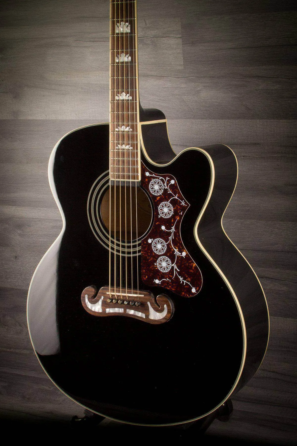 USED - Epiphone EJ-200CE Electro Acoustic - Black