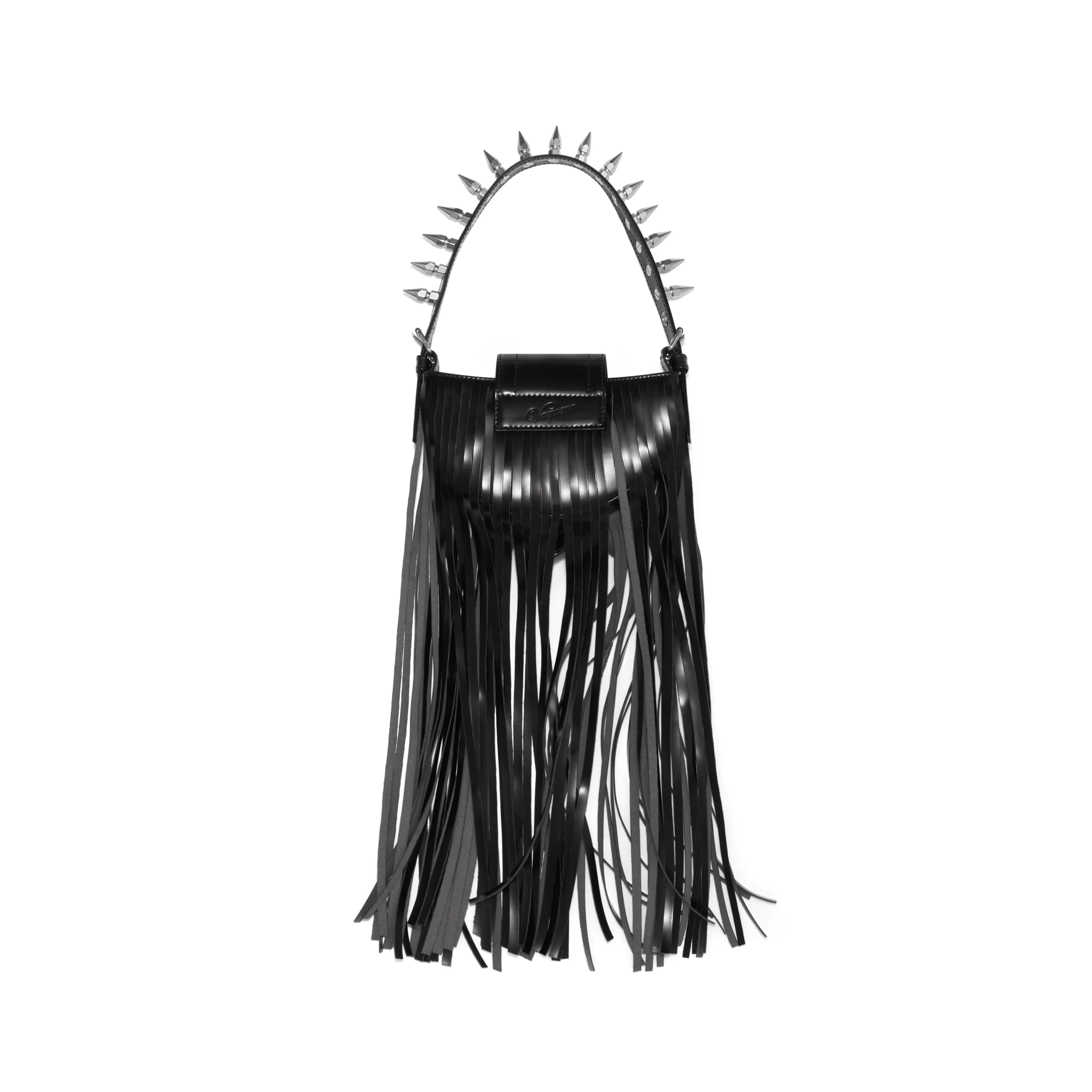 Vaquera - Women’s Unisex Mini Fringe Bag - (Black)