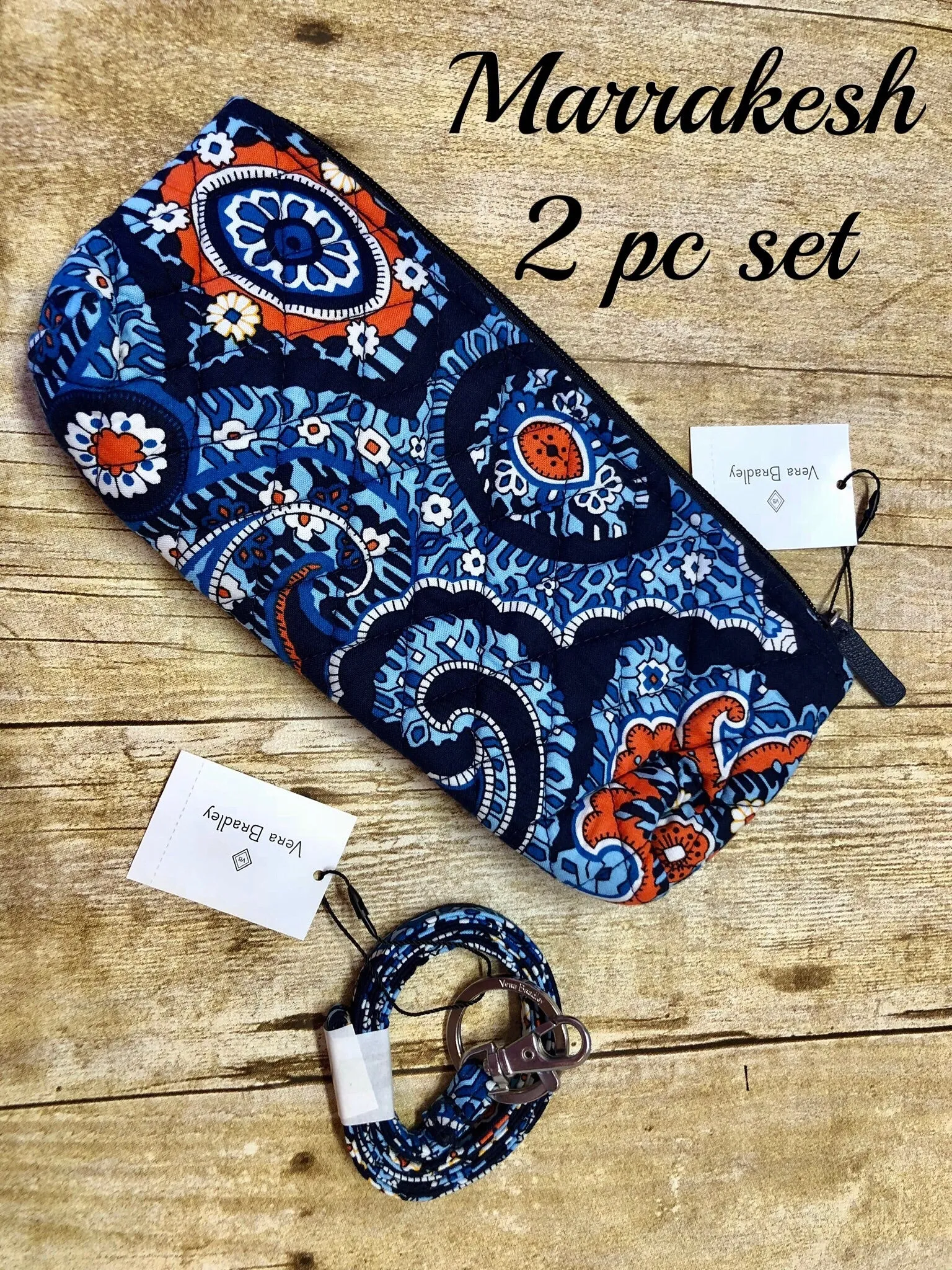 Vera Bradley Lanyard and Accessory Holder 2 Piece Set