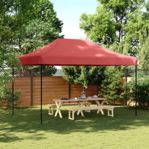 vidaXL Foldable Party Tent Pop-Up Burgundy 440x292x315 cm