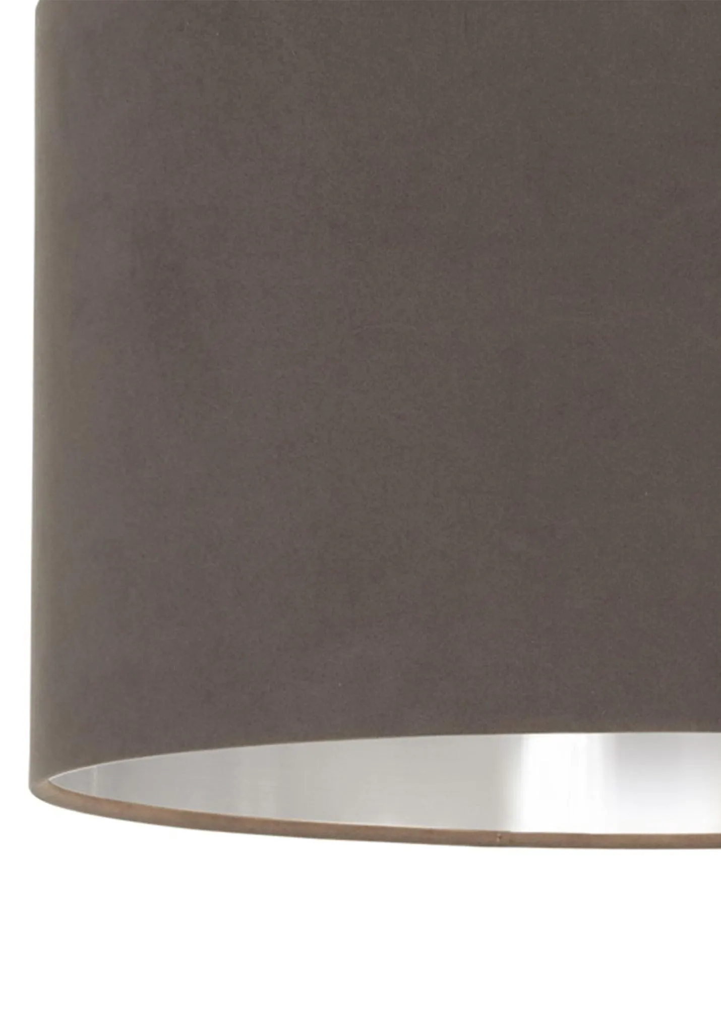 Village At Home Velvie Pendant Shade Grey & Chrome