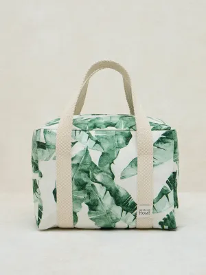 Westside Home Green Leaf Printed Lunch Bag