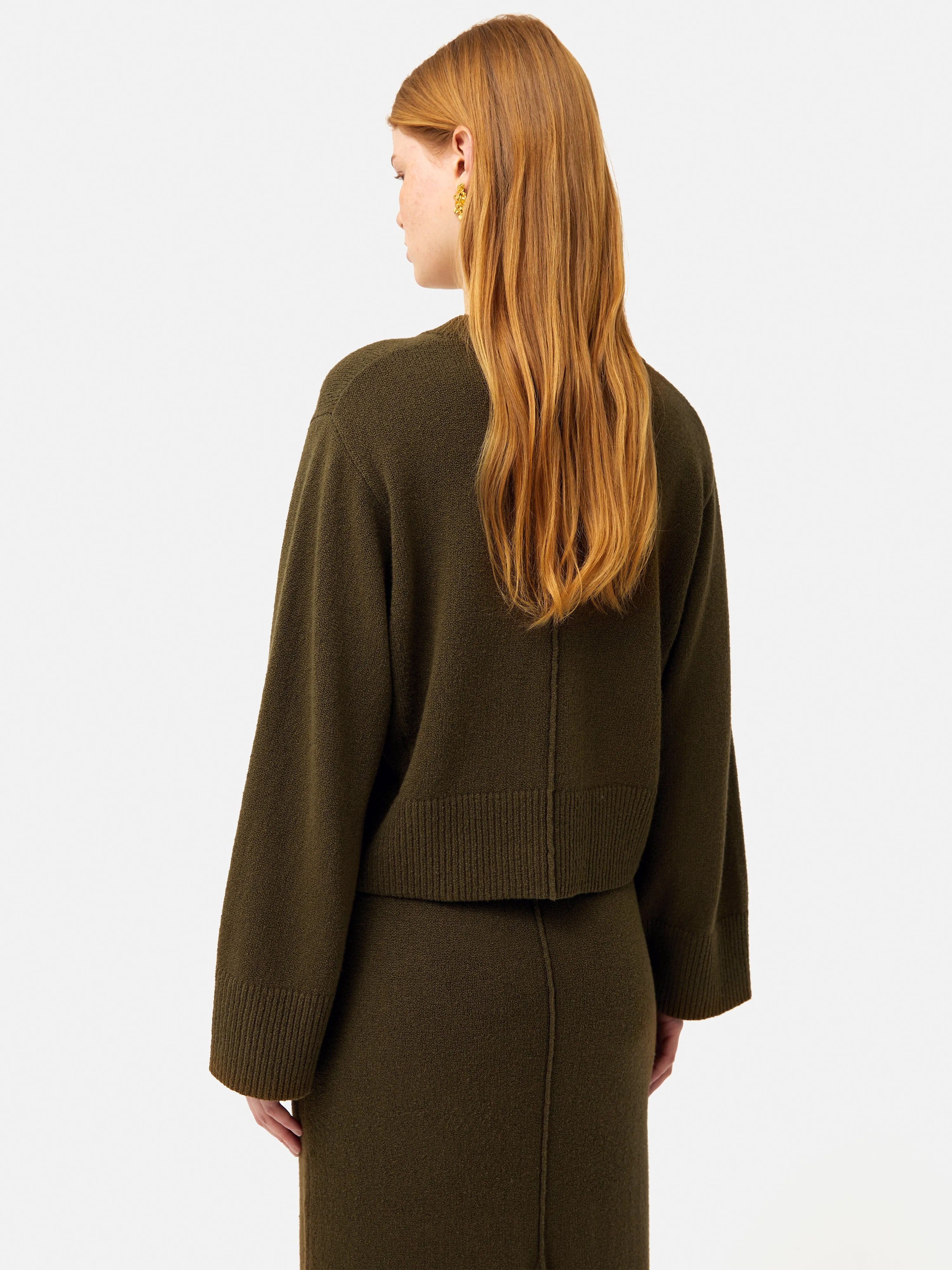 Wide Sleeve Jumper | Khaki