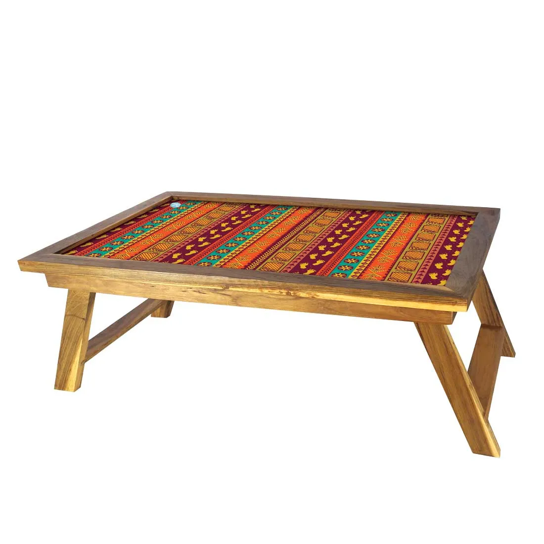 Wooden Foldable Bed Table for Eating Reading Study Desk - Ethnic Designer