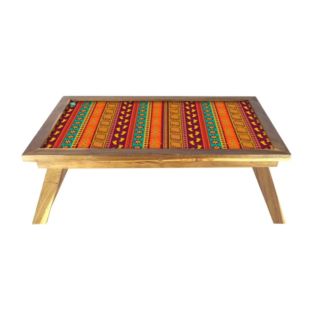 Wooden Foldable Bed Table for Eating Reading Study Desk - Ethnic Designer