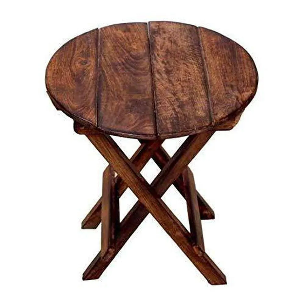 Wooden Folding Round Stool For Office, Kitchen & Home Décor