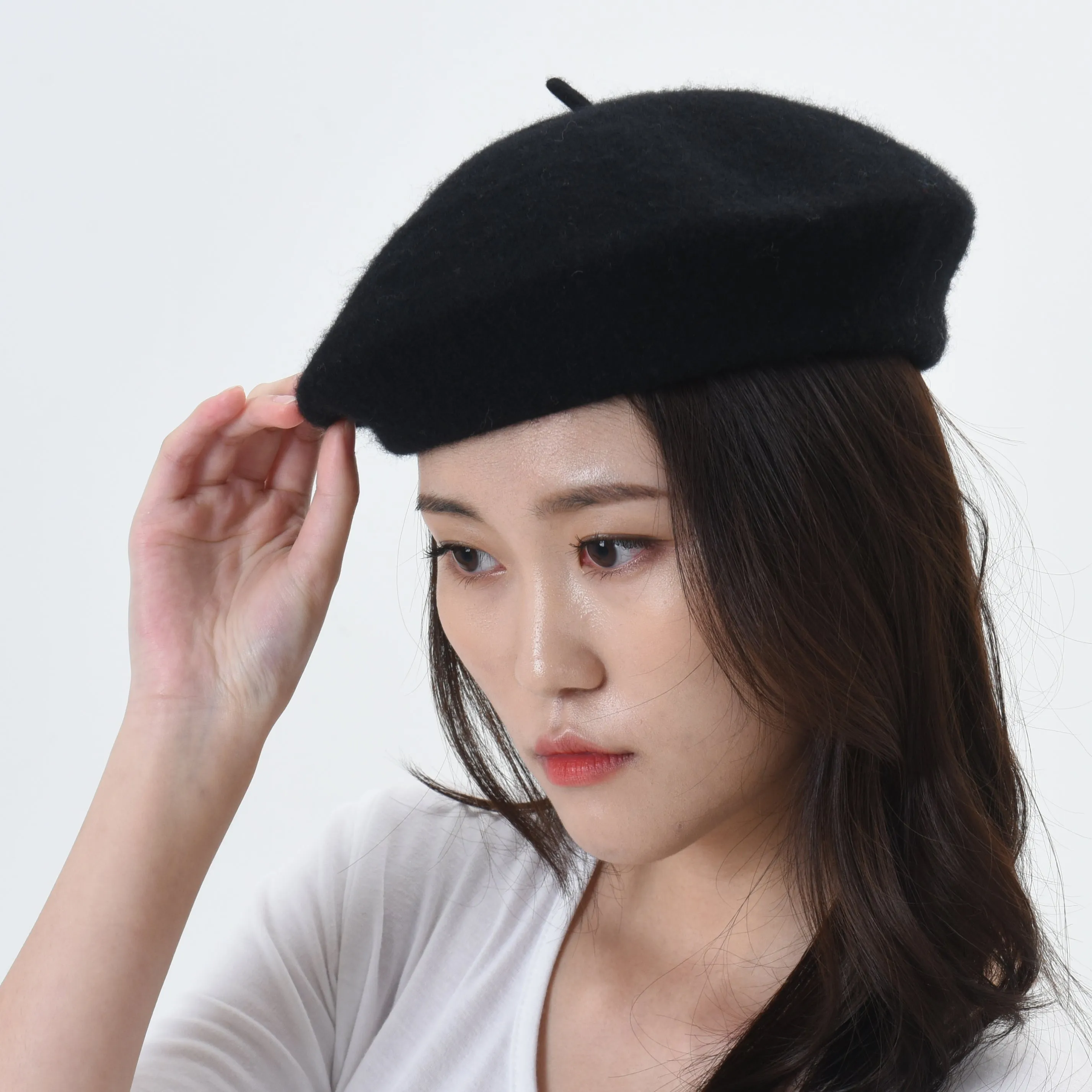 Wool Beret Hat Warm Winter French Style KR9538