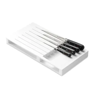 Wusthof 7 Slot In-Drawer Knife Organizer, White