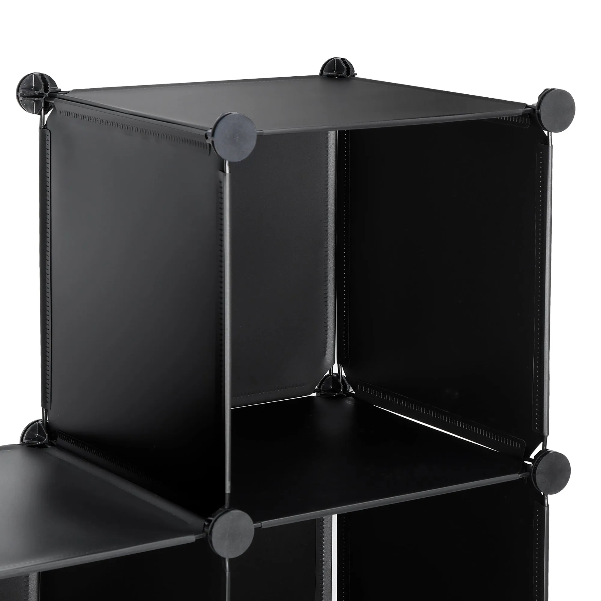 ZENY™ Cube Storage Organizer, 9-Cube Modular Storage Organizer for Bedroom Living Room Office, Black